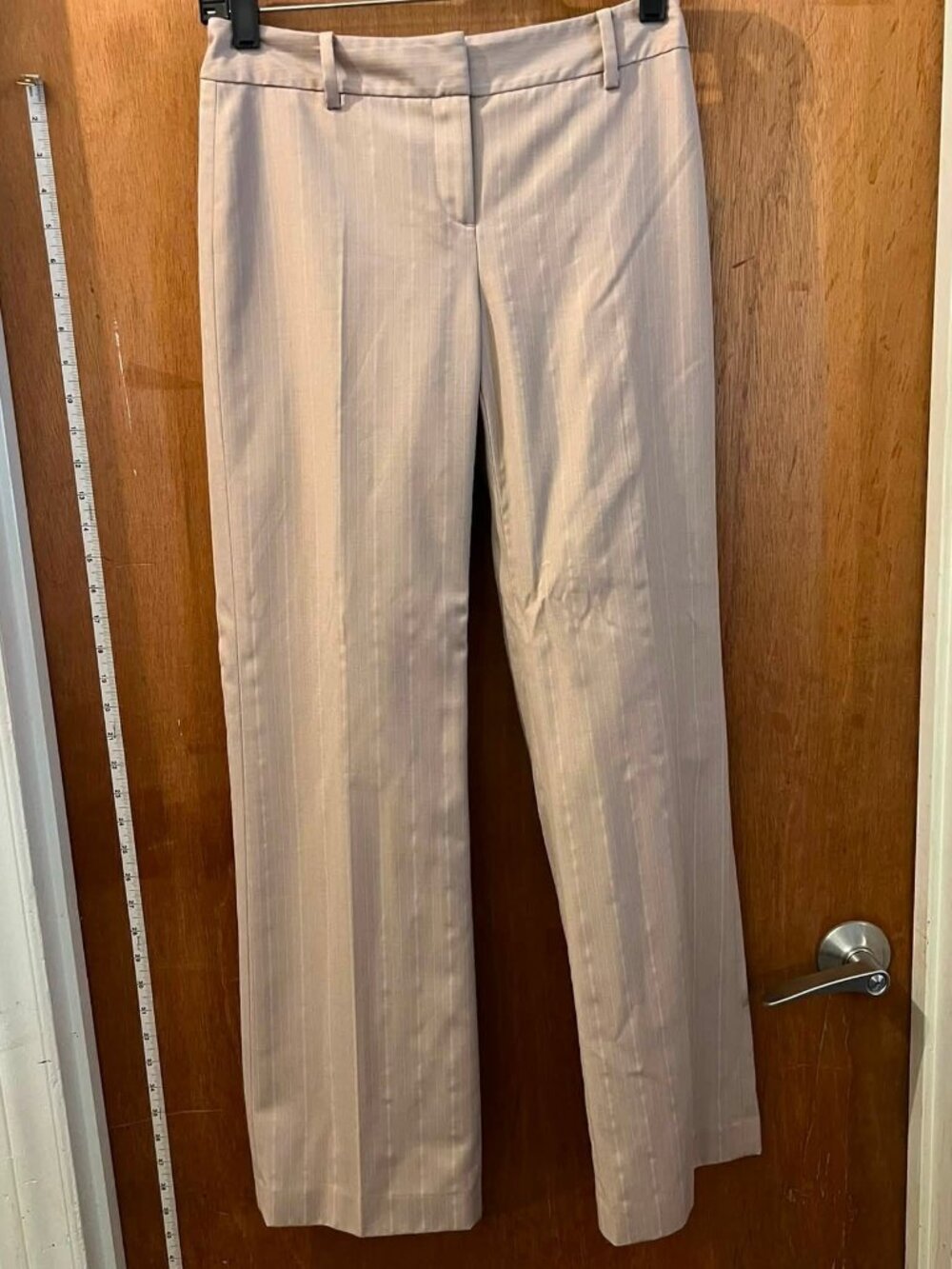 🐻Size 00P - Anne Taylor - Tan Striped Pants - W27"/L29"